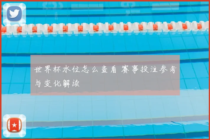 世界杯水位怎么查看 赛事投注参考与变化解读